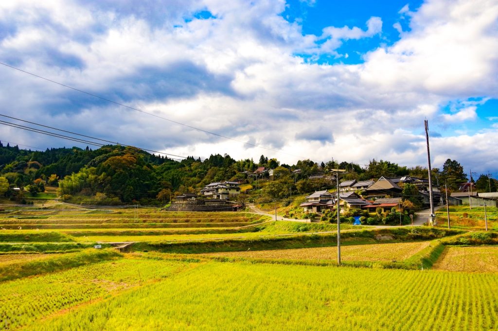 日本の農村の写真