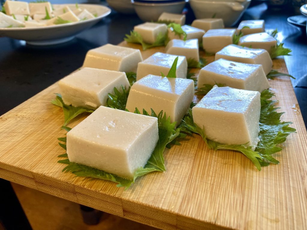 手作りごま豆腐の写真
