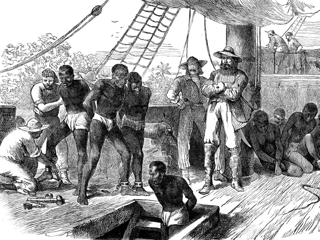 海賊に連れ去られた奴隷の写真