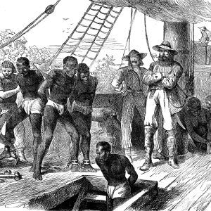海賊に連れ去られた奴隷の写真